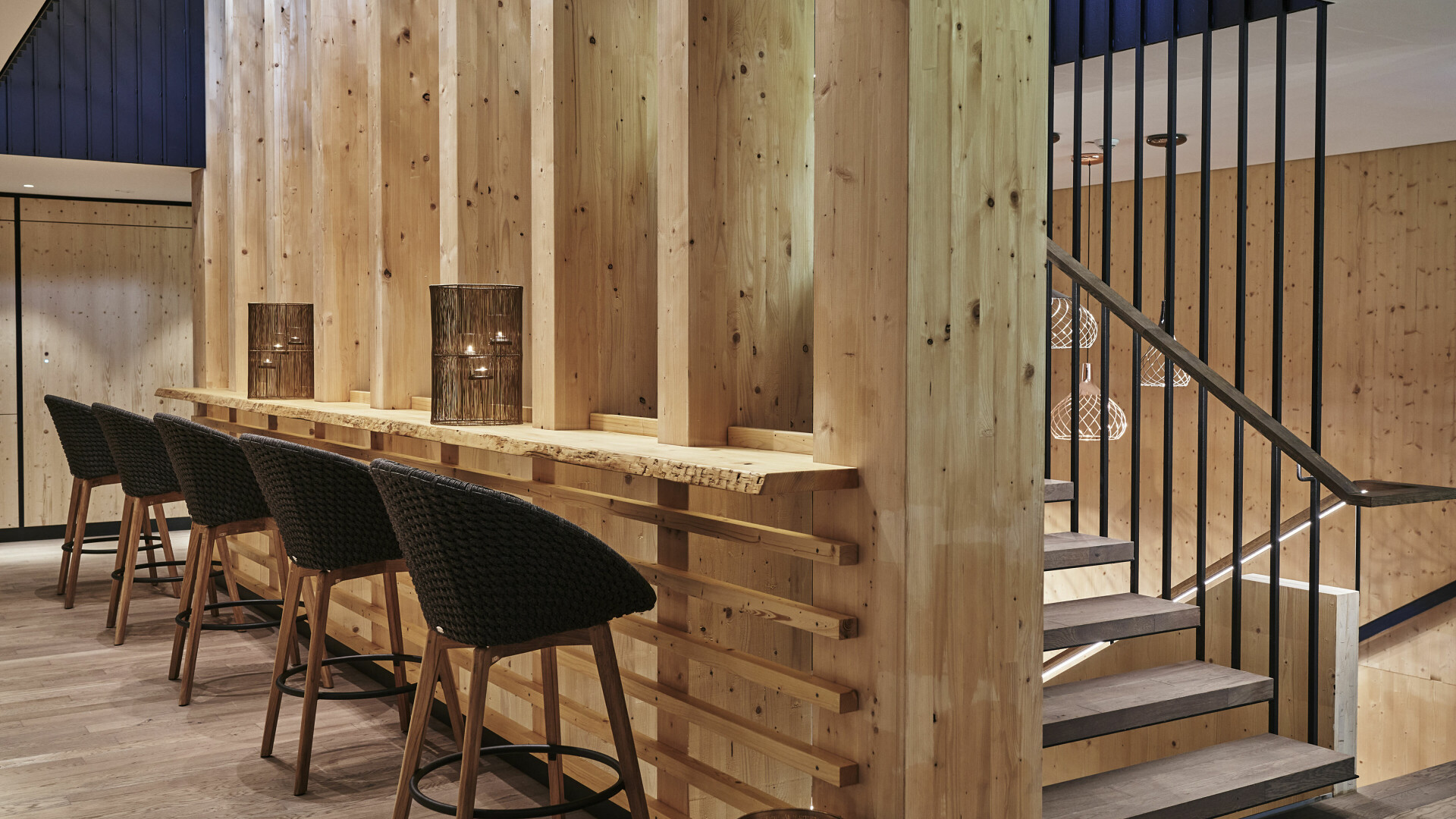 Interior im Wellnessbereich des HUBERTUS im Allgäu